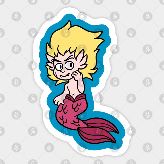 Merman Sticker by Get A Klu Comics